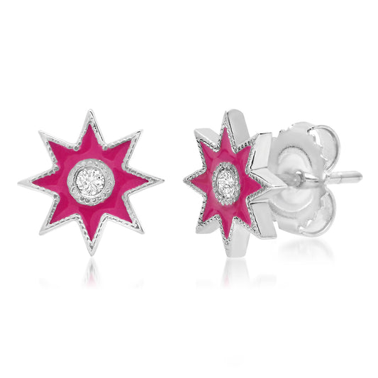 Twinkle Star Studs – 18K Gold Diamond Star Earrings | Colette Jewelry