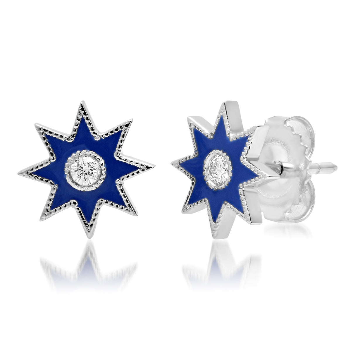 Twinkle Star Studs — 18K Gold Diamond Star Earrings | Colette Jewelry