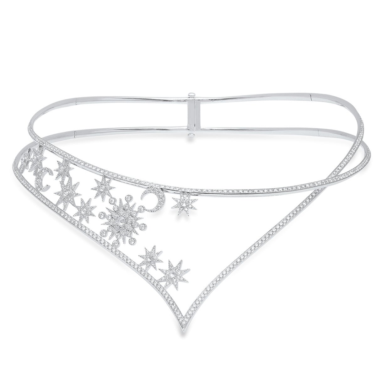 Larissa Necklace – Diamond Constellation Choker in 18K Gold | Colette Jewelry