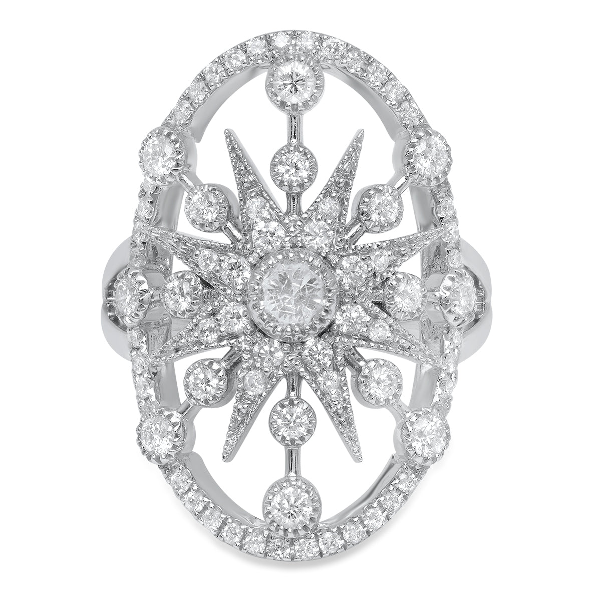 Danvou Ring Master | 18K White Gold Diamond Ring | Colette Jewelry