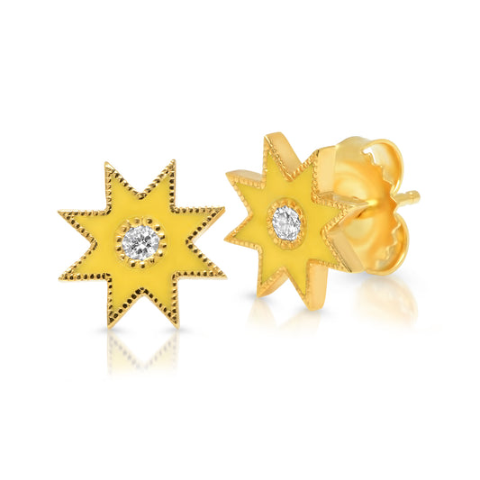 Twinkle Star Studs – Diamond Star Earrings | Colette Jewelry