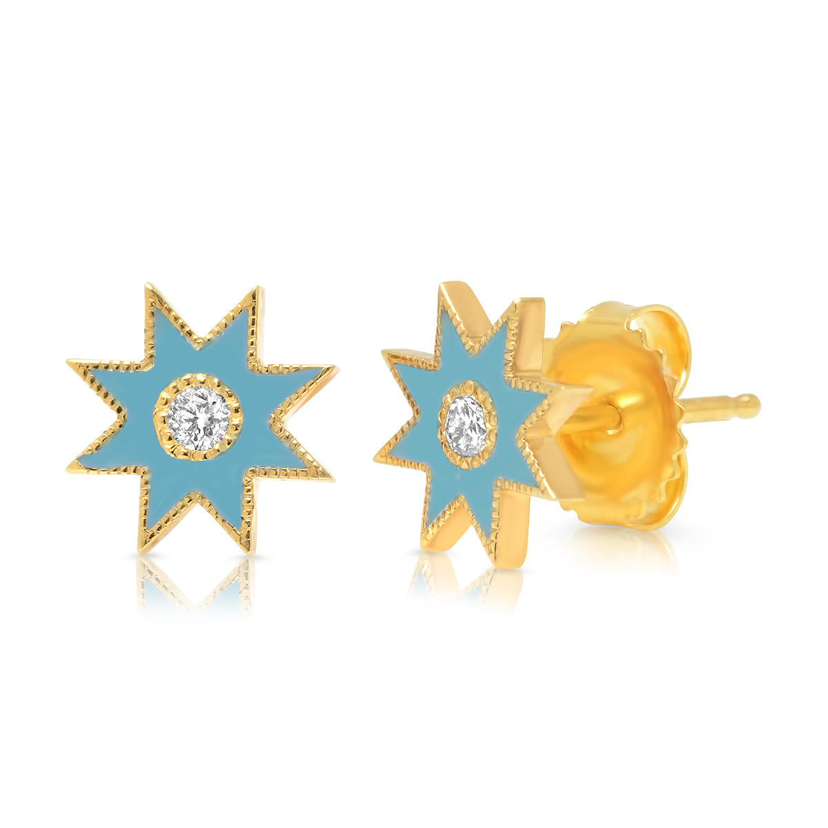 Twinkle Star Studs – Diamond Star Earrings | Colette Jewelry