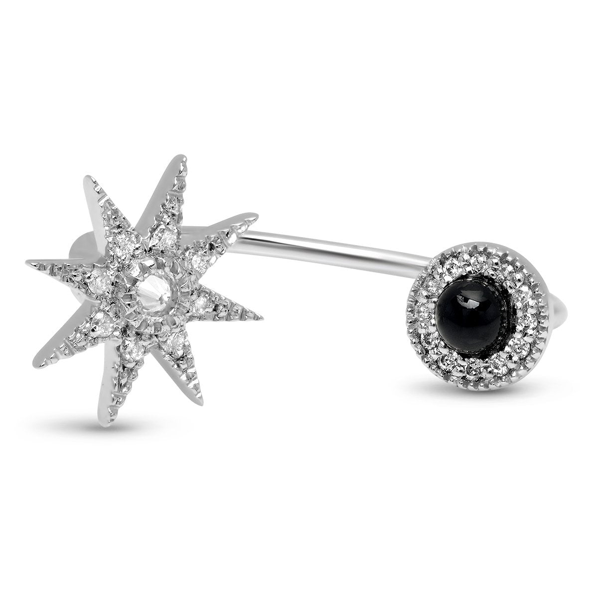 Halley Three-Color Stud Earrings in 18K Gold — Colette Jewelry