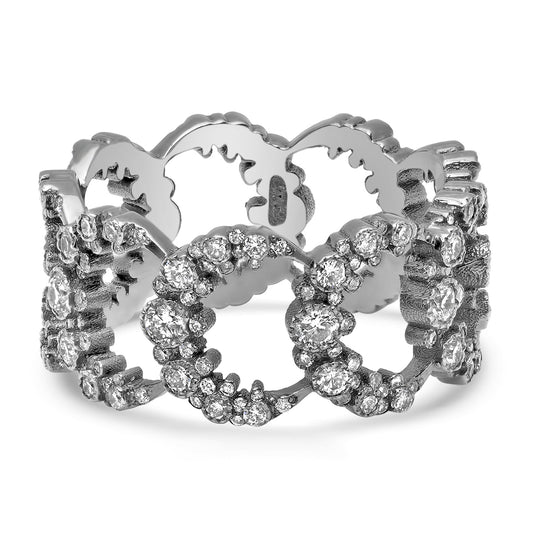 Infinity Moon Ring in 18K Gold & Diamond Ring with brilliant-cut diamond — Colette Jewelry