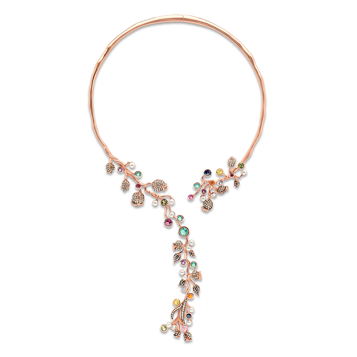 Burning Thistles Necklace | 18K Gold & Diamonds | Colette Jewelry