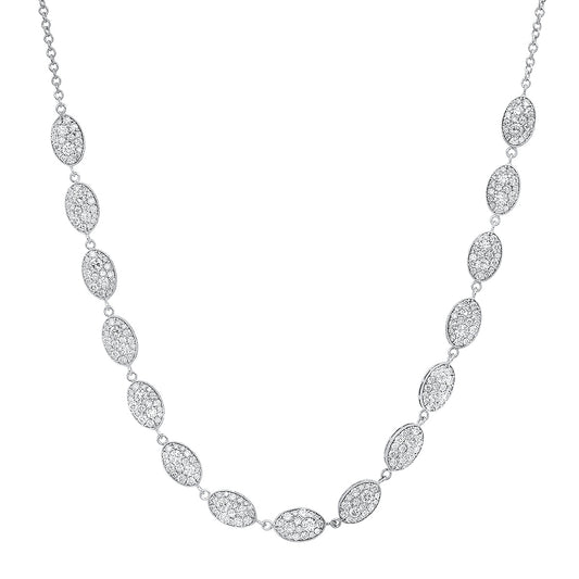Eugenie Cluster Necklace – White Gold & Diamonds | Colette Jewelry