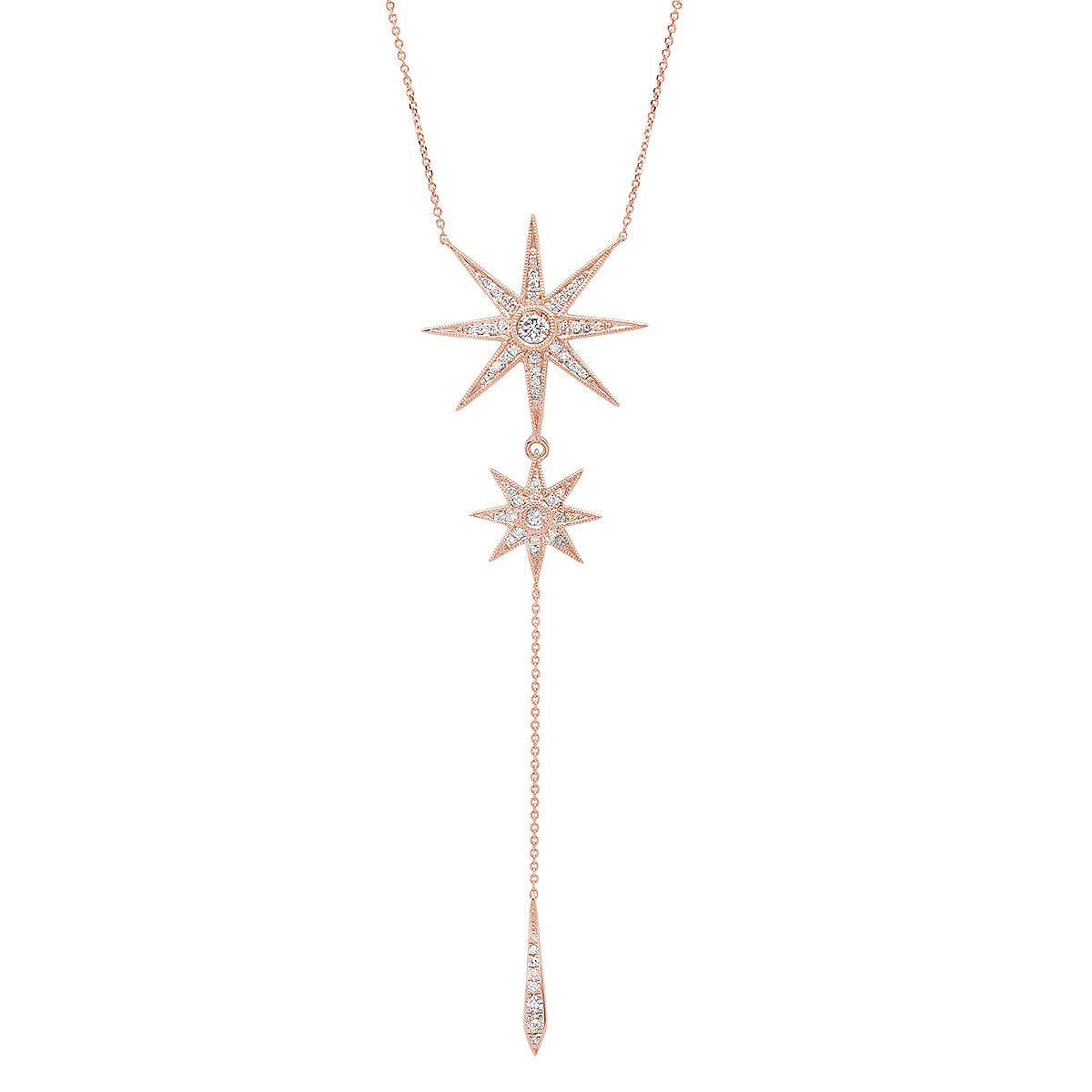 GALAXIA Two Star Drop Necklace | Colette Jewelry