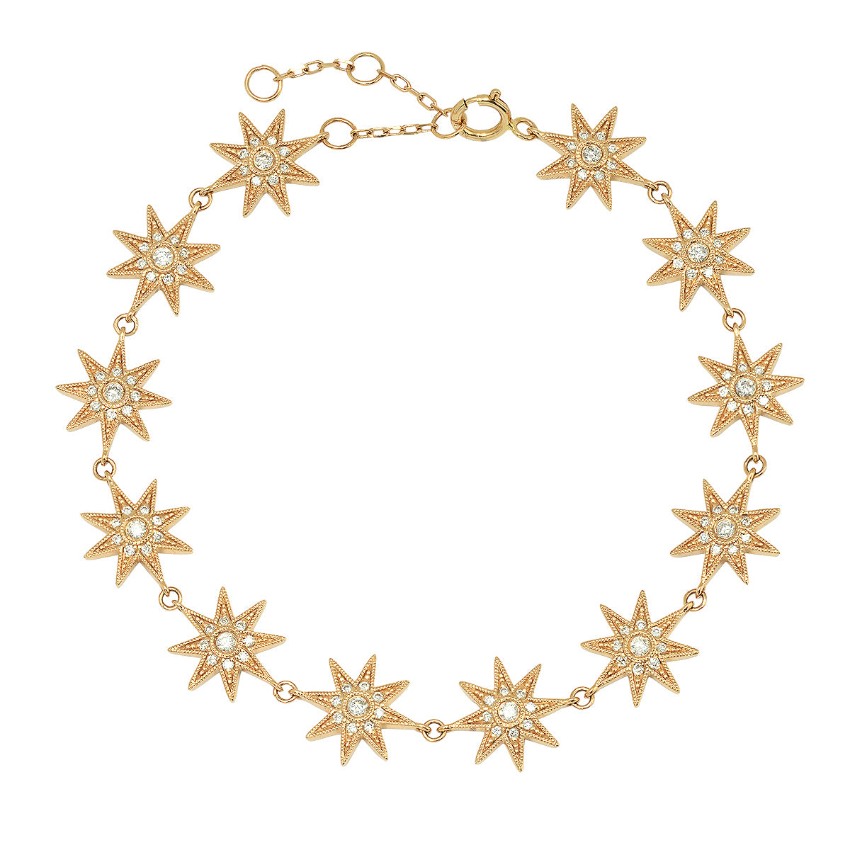 Soft Glow Star Bracelet Three Colors | 18K Gold Diamond & Sapphire | Twinkle Galaxia | Colette Jewelry