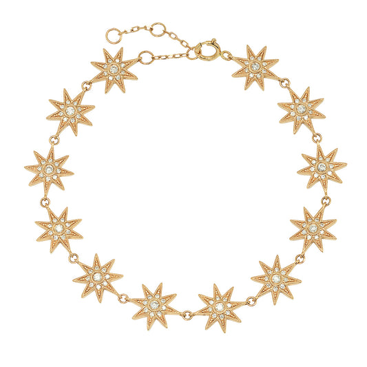 Soft Glow Star Bracelet Three Colors | 18K Gold Diamond & Sapphire | Twinkle Galaxia | Colette Jewelry