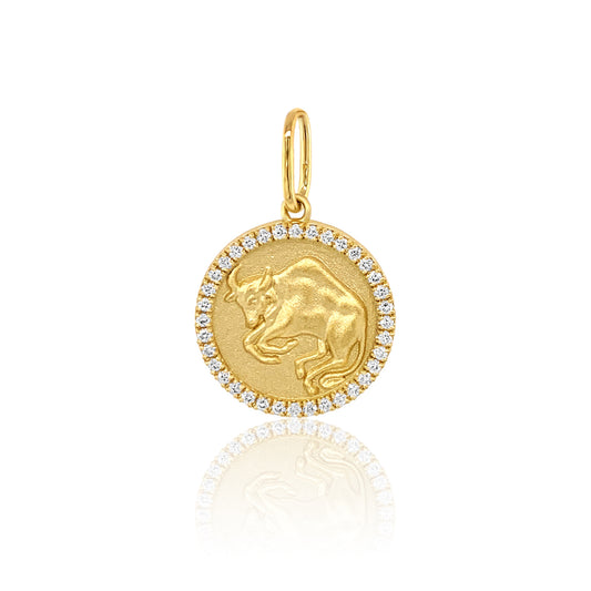 Zodiac Charm 18K Gold Celestial Pendant | Colette Jewelry