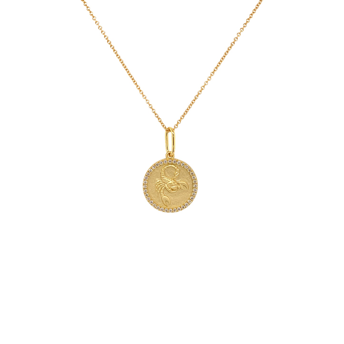 Scorpio Zodiac Pendant | 18K Gold Diamond Necklace | Colette Jewelry