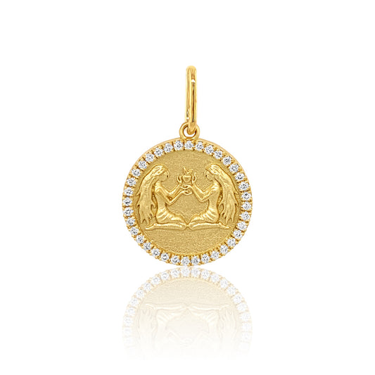 Zodiac Charm 18K Gold Celestial Pendant | Colette Jewelry