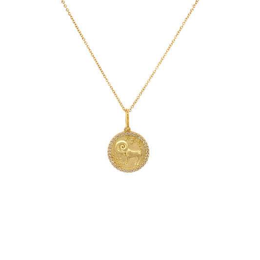Aries Zodiac Pendant Necklace | 18K Gold | Colette Jewelry