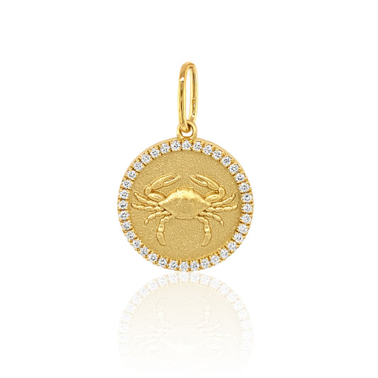Zodiac Charm 18K Gold Celestial Pendant | Colette Jewelry