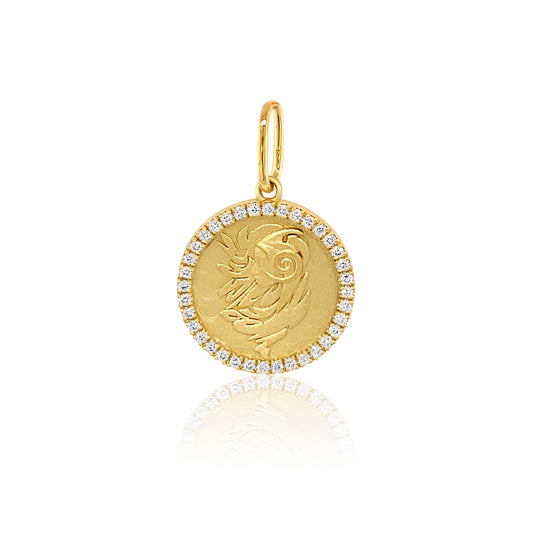 Zodiac Charm 18K Gold Celestial Pendant | Colette Jewelry
