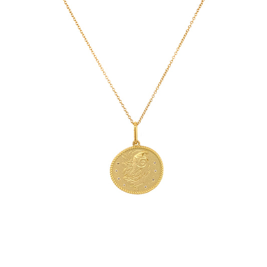 Virgo Zodiac Double-Sided Pendant Necklace | Colette Jewelry