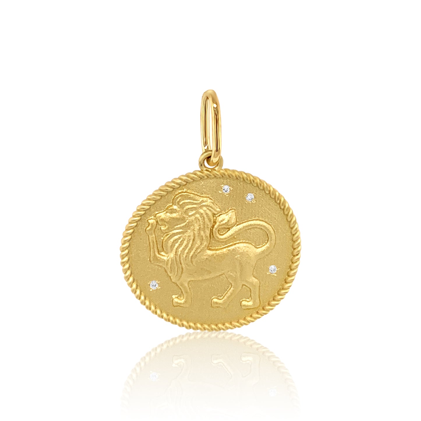 Double Sided Zodiac Charm 18K Gold | Colette Jewelry