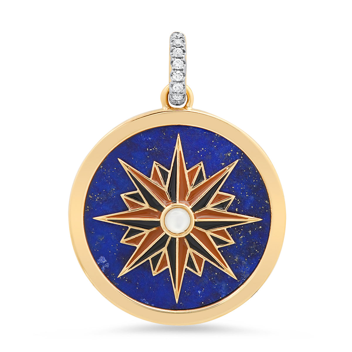 Blue Rose Charm 18K Gold Colette Jewelry