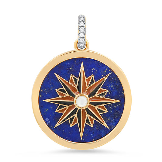 Blue Rose Charm 18K Gold Colette Jewelry