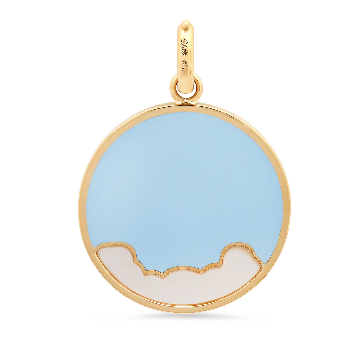 My Blue Angel Charm 18K Gold Blue Sapphire | Colette Jewelry