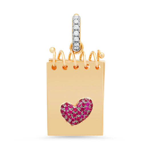 Secret Book Gold Charm — Colette Jewelry