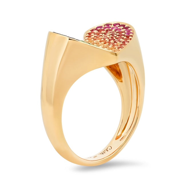 Heart Penacho Ring in 18K Gold — Colette Jewelry