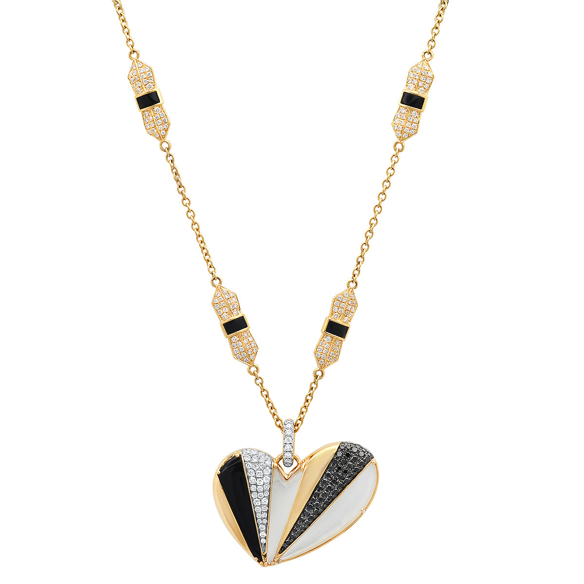 Penacho Heart Pendant in 18K Gold | Colette Jewelry