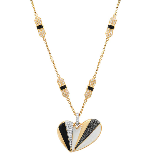Penacho Heart Pendant in 18K Gold | Colette Jewelry