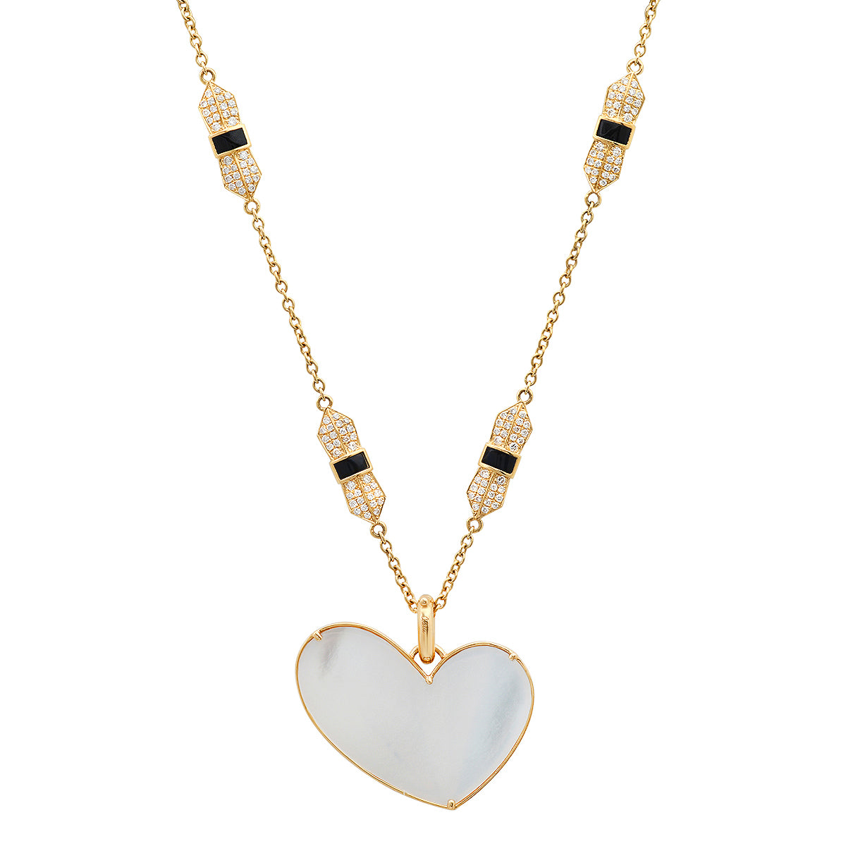Penacho Heart Pendant in 18K Gold | Colette Jewelry