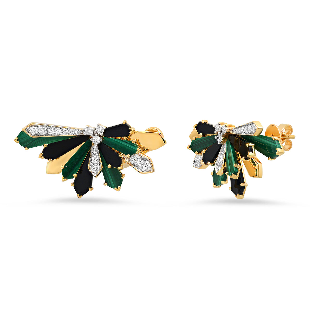 Medium Penacho Studs – 3 Combinations | 18K Gold | Colette Jewelry