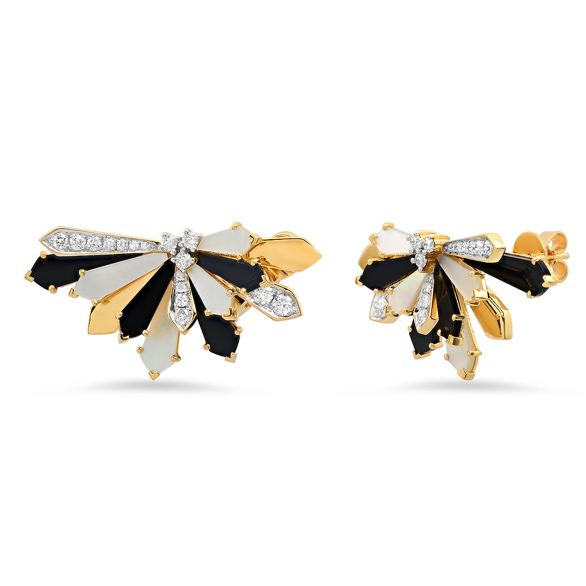 Medium Penacho Studs – 3 Combinations | 18K Gold | Colette Jewelry