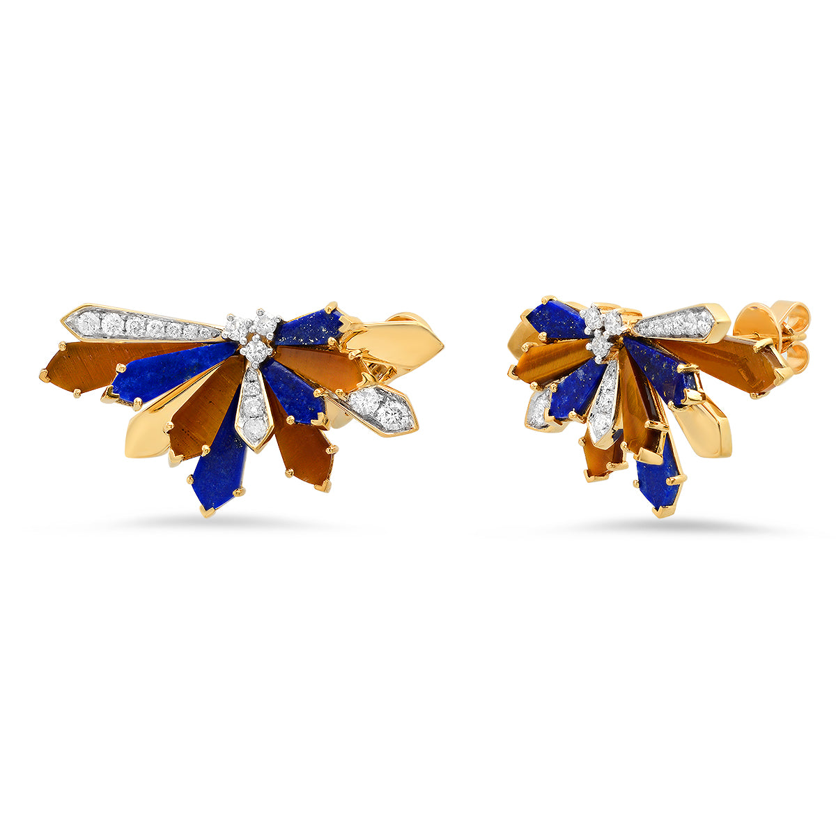 Medium Penacho Studs – 3 Combinations | 18K Gold | Colette Jewelry
