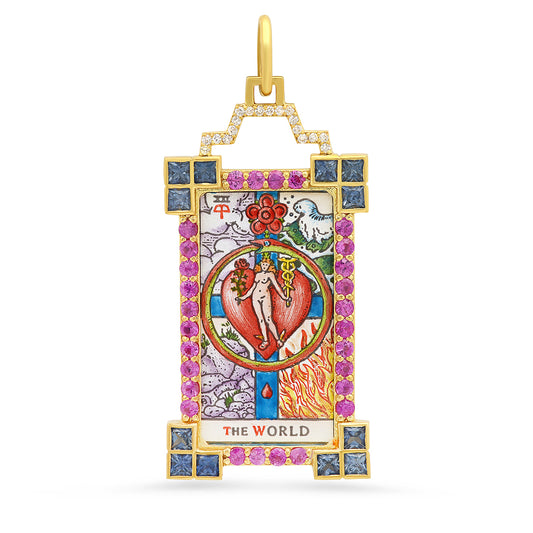 The World Tarot Charm 18K Gold Colette Jewelry