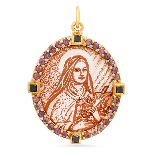 Madonna Big Medal Charm 18K Gold High Jewelry – Colette Jewelry