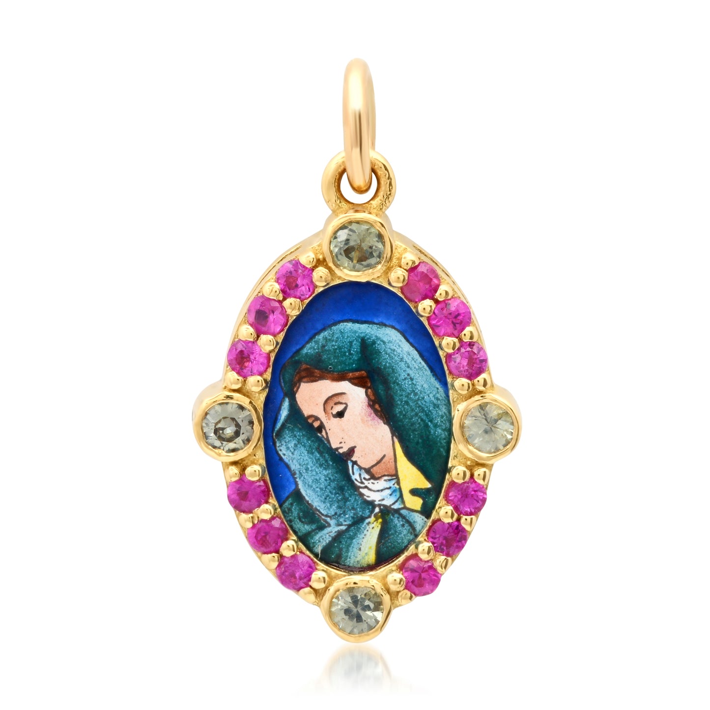 Sorrowful Mother Mini Medal Necklace | Santos y Cielos | Colette Jewelry