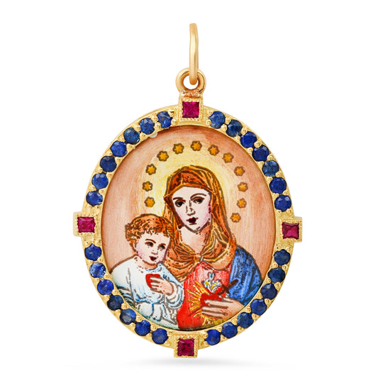 Mother and Child Charm 18K Gold Colette Jewelry