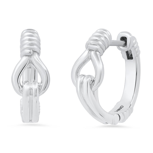 Toi et Moi Mini Hoops in 18K Gold — Three Color Variations | Colette Jewelry