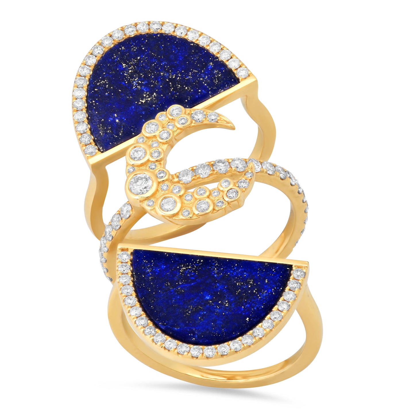 Moon Puzzle Ring | 18K Gold | Galaxia Collection | Colette Jewelry