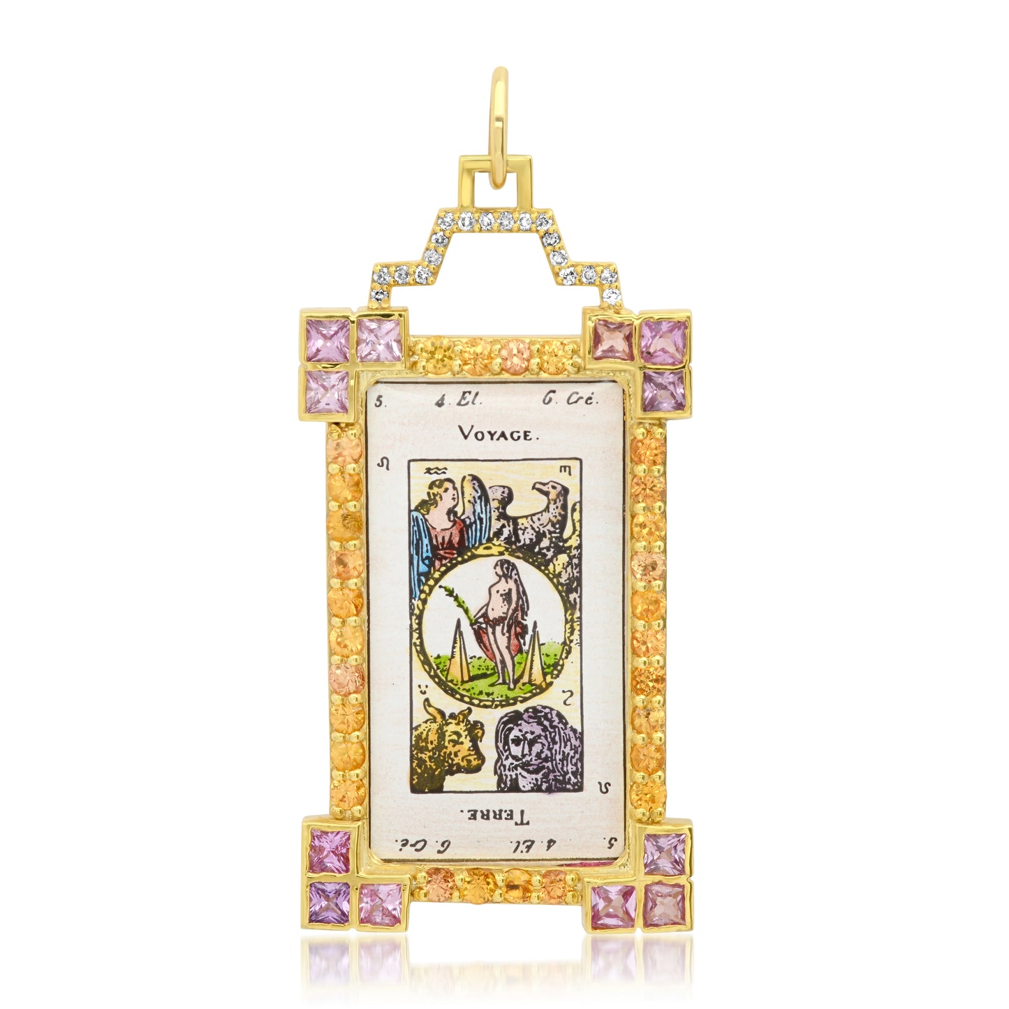 Le Voyage Tarot Charm 18K Gold Colette Jewelry