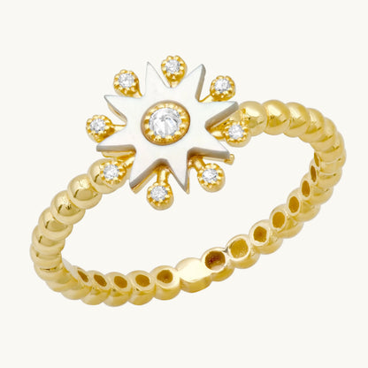 Comète Bubble Ring in 18K Rose Gold with diamond — Colette Jewelry