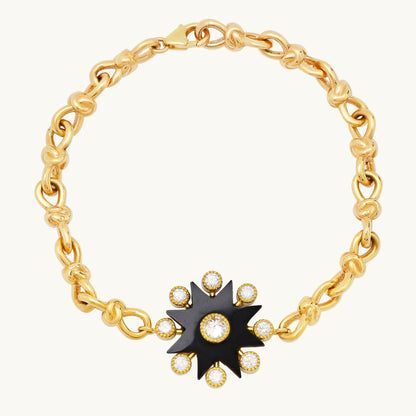 Comète Bracelet Enchain – 18K Gold Diamond Chain Bracelet in Toi et Moi — Colette Jewelry