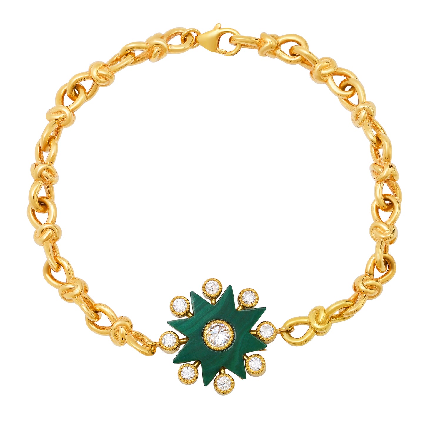 Comète Bracelet Enchain – 18K Gold Diamond Chain Bracelet | Toi et Moi | Colette Jewelry