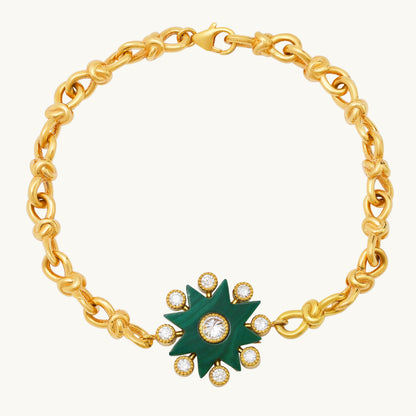 Comète Bracelet Enchain – 18K Gold Diamond Chain Bracelet in Toi et Moi — Colette Jewelry