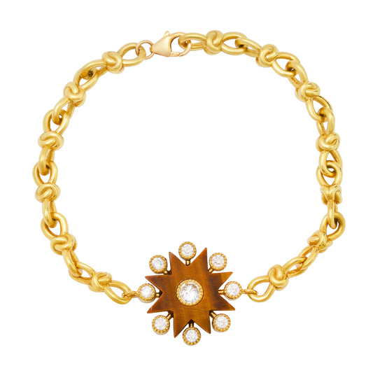 Comète Bracelet Enchain – 18K Gold Diamond Chain Bracelet | Toi et Moi | Colette Jewelry