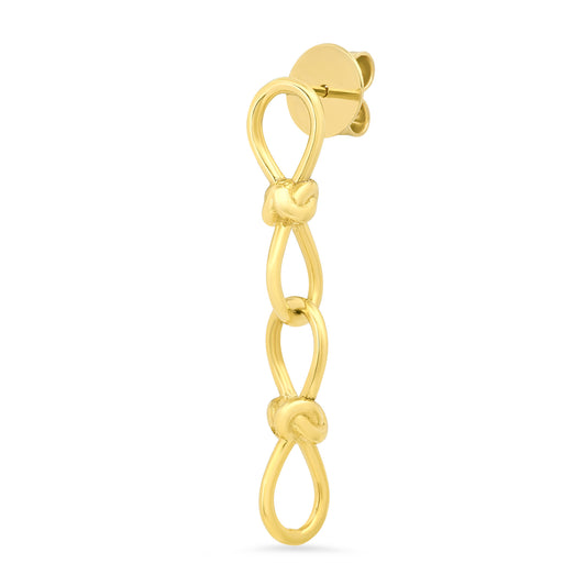Toi et Moi Madame Earrings – 2 Links | 18K Gold | Colette Jewelry