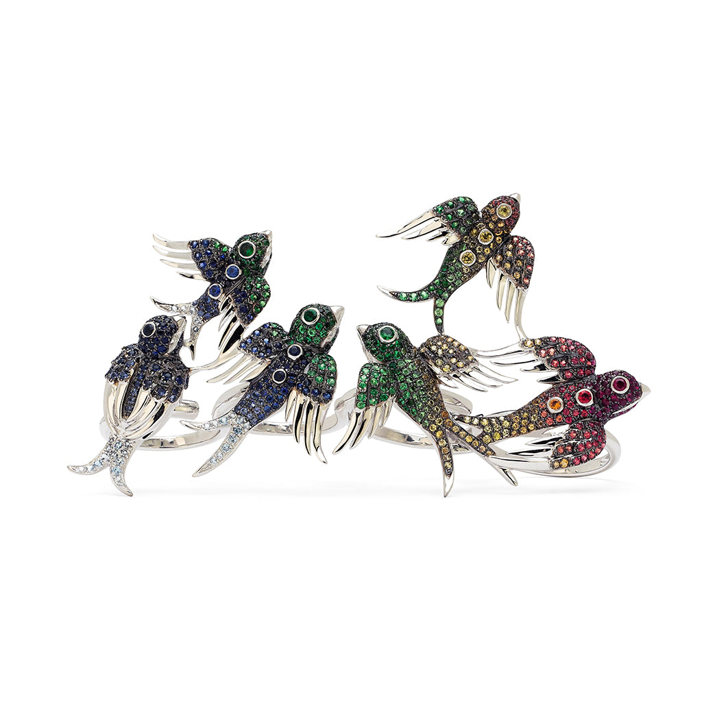 BLUE DRIFT Rize Four Finger Ring | Colette Jewelry