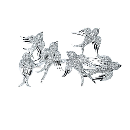 BLUE DRIFT Rize Four Finger Ring | Colette Jewelry