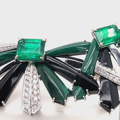 Queen Necklace in Emerald & 18K Gold, Colette x MUZO — Colette Jewelry