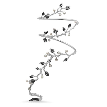 Thistles Wrap Bracelet in 18K Gold with diamond — Colette Jewelry