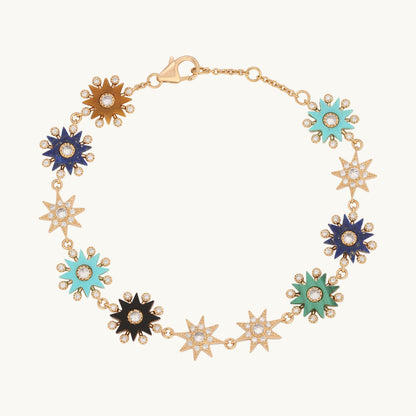 Comète Infinity Bracelet in Rose Gold in 18K rose gold with diamond — Colette Jewelry